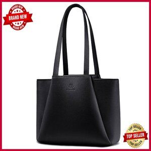 Small Faux Leather Shoulder Bag with Top Handle, Zipper Closure, 7L Capacity